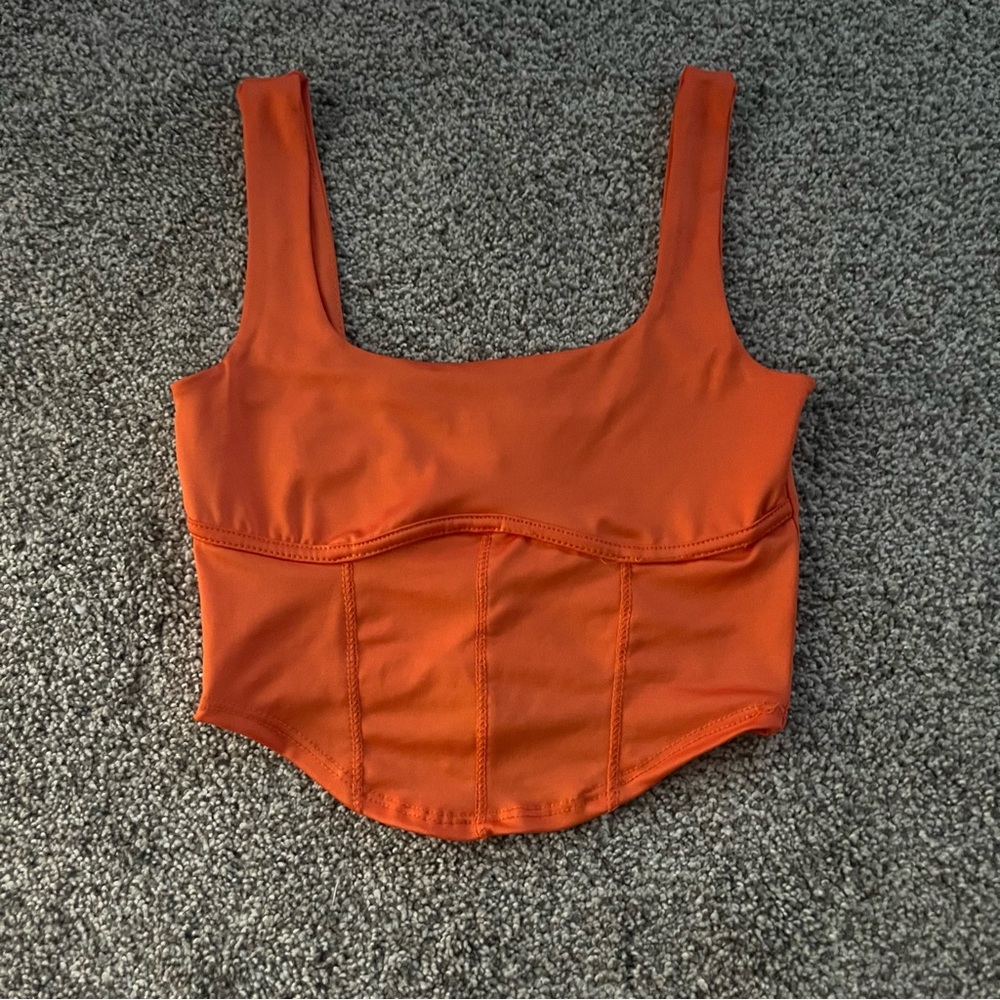 Live in the Moment Cropped Corset Top
